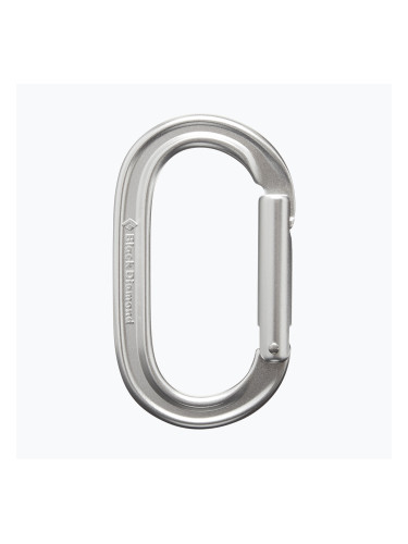 Черен карабинер Dimaond Oval Keylock полиран