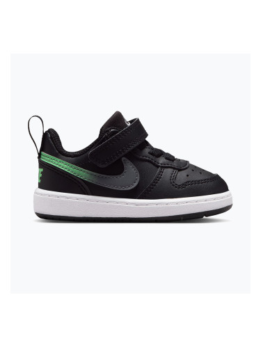 Детски обувки Nike Court Borough Low black/smoke grey/white/illusion green