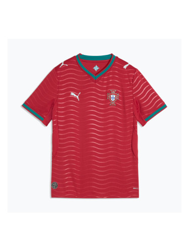 Детска футболна фланелка PUMA FPF Portugal Home Jersey Replica Club Jr червено/зелено