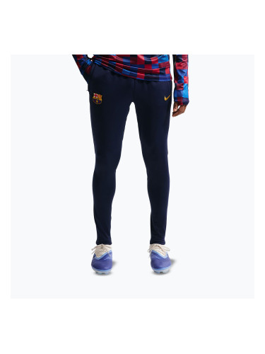 Мъжки футболни панталони Nike FC Barcelona Strike Dri-Fit blackened blue/noble red/yellow