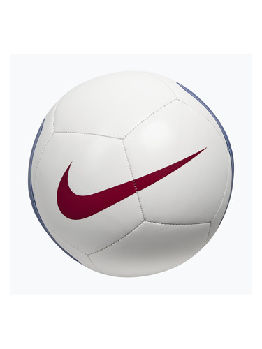 Футболна топка Nike Pitch FC Barcelona white/cardinal red size 5