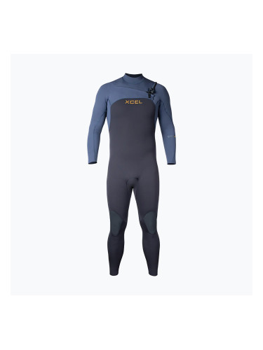 Мъжки неопреннов костюм за плуване Xcel Comp+ 4/3 mm Full black/blue nights