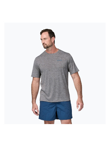 Мъжка тениска Patagonia Cap Cool Daily Graphic Shirt Waters boardshort logo abalone blue/grey