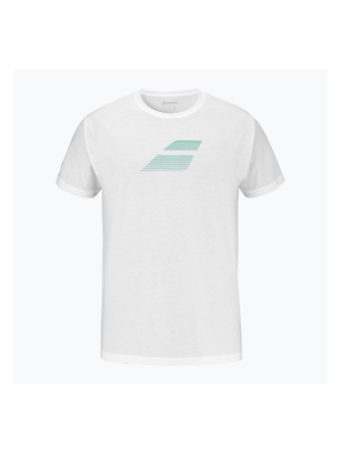 Мъжка тениска Babolat Exercise Big Flag white/white