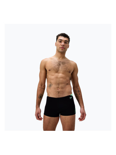 Мъжки боксерки за плуване Speedo Hyper Boom Splice black/alfalfa green