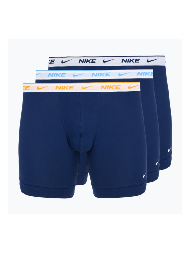 Мъжки боксерки Nike Essential Cotton Stretch 3 pairs blue graphite