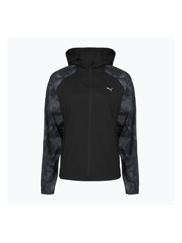Дамско яке за бягане Puma Run AOP Favorite Woven Jacket black