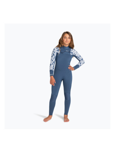 Детски неопренов костюм за плуване ROXY 4/3 mm Swell Series Chest Zip GBS Wetsuit wild wind drifter floral