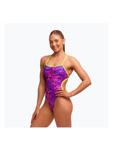 Дамски цял костюм за плуване Funkita Strapped Cut Away One pieces sweet scaley