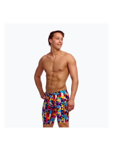 Мъжки шорти за плуване тип клин Funky Trunks Training broken blox