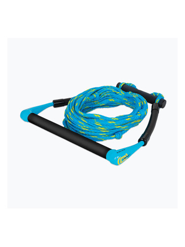 Въже за теглене O'Brien Kneeboard Rope and Handle cyan/yellow