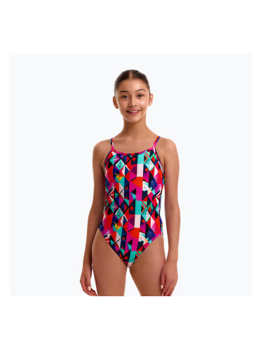 Детски цял бански костюм  Funkita Single Strap One pieces art dropout