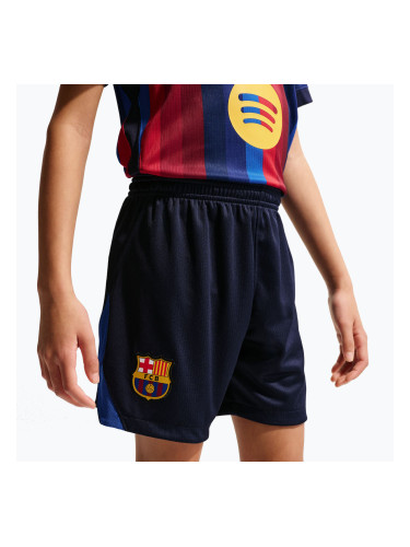 Детски футболни шорти Nike FC Barcelona Dri-Fit Stadium Home blackened blue/mineral yellow