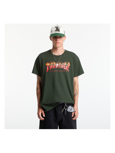 Тениска Thrasher Fuego T-Shirt Green S