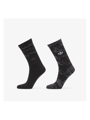 Чорапи adidas Camo Crew Sock 2-Pack Carbon/ Black 37-39