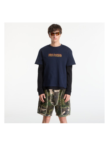 Тениска FOX Double Layer LS Top Navy L