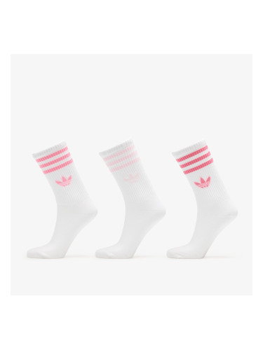 Чорапи adidas 3-Stripes Crew Socks 3-Pack Bliss Pink/ Clear Pink/ Pink Fusion S
