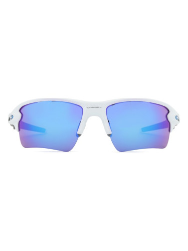 Oakley Flak 2.0 XL OO 9188 94 59 - правоъгълна слънчеви очила, мъжки, бели, огледални