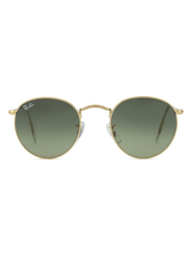 Ray-Ban Round Metal RB3447 001/71 - кръгла слънчеви очила, unisex, златни