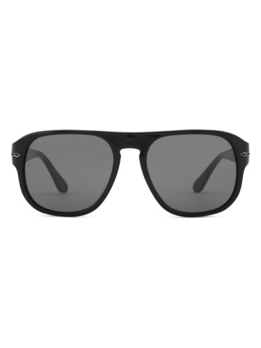 Persol Jean PO3310S B95/B1 57 - правоъгълна слънчеви очила, unisex, черни