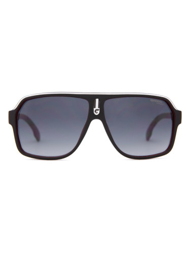 Carrera 1001/S BLX 9O 62 - правоъгълна слънчеви очила, мъжки, черни