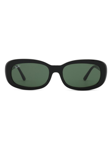 Ray-Ban RB2221 901/31 - правоъгълна слънчеви очила, дамски, черни