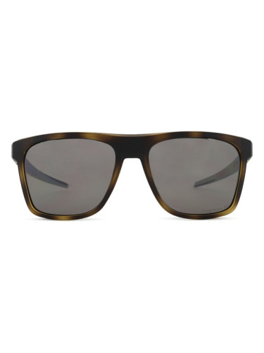 Oakley Leffingwell OO 9100 18 57 - правоъгълна слънчеви очила, мъжки, кафяви, поляризирани огледални