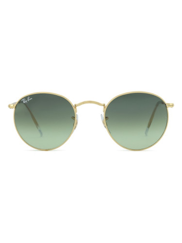 Ray-Ban Round Metal RB3447 001/BH - кръгла слънчеви очила, unisex, златни