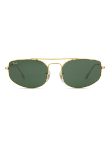 Ray-Ban Explorer 5 RB3845 919631 - правоъгълна слънчеви очила, unisex, златни