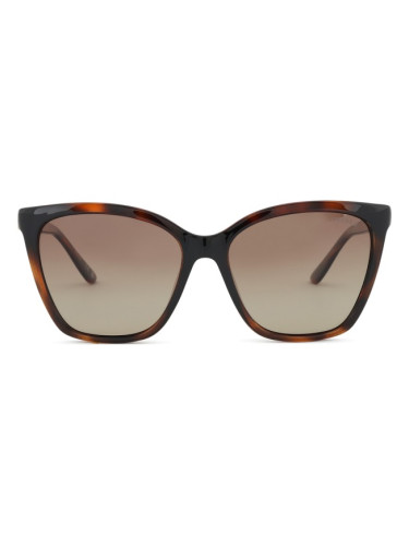 Guess GU00191/S 52H 56 - квадратна слънчеви очила, дамски, кафяви, поляризирани