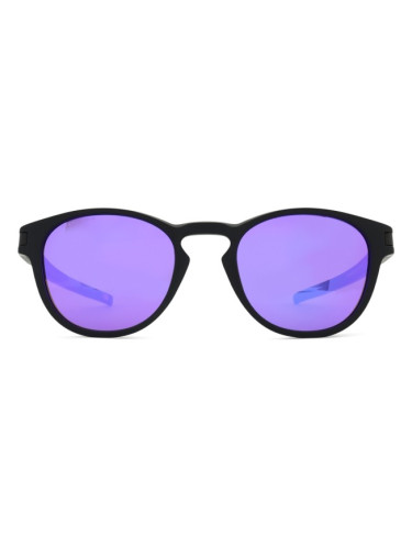 Oakley Latch OO 9265 55 53 - кръгла слънчеви очила, мъжки, черни, огледални