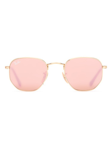 Ray-Ban Hexagonal RB3548N 001/Z2 - квадратна слънчеви очила, unisex, златни
