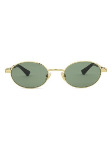 Bottega Veneta BV1470S 004 52 - кръгла слънчеви очила, unisex, златни, поляризирани