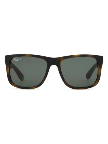 Ray-Ban Justin RB4165 865/87 55 - квадратна слънчеви очила, unisex, кафяви, поляризирани