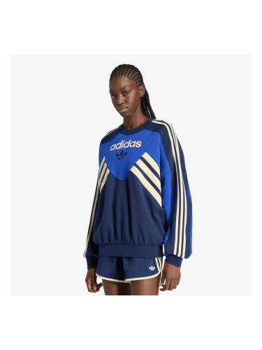 Суитшърт adidas Graphic Crew Bold Blue/ Night Indigo L