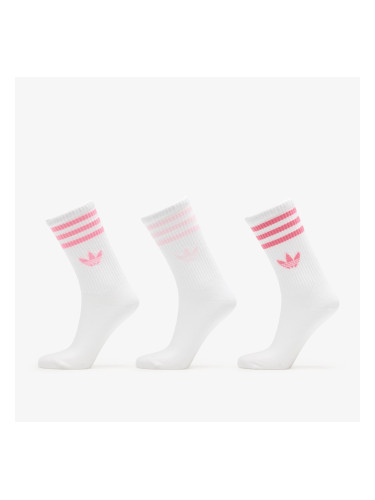 adidas 3-Stripes Crew Socks 3-Pack Bliss Pink/ Clear Pink/ Pink Fusion S