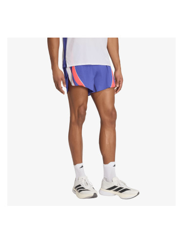 Къси панталони adidas ADIZERO Archive Running Shorts Dual Indigo/ Semi Lucid Red/ White L/3