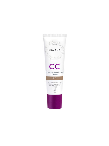 LUMENE Vegan CC Cream Foundation 7-in-1 SPF20 Оцветен крем  30ml