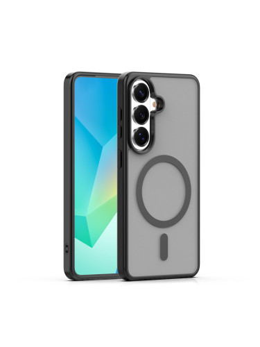 Кейс Mag Matt с цяла дупка за камерите за Samsung Galaxy A16 / A17 черен