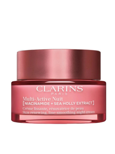 Clarins Multi-Active Nuit Нощен възстановяващ крем за фини сухи линии за всеки тип кожа