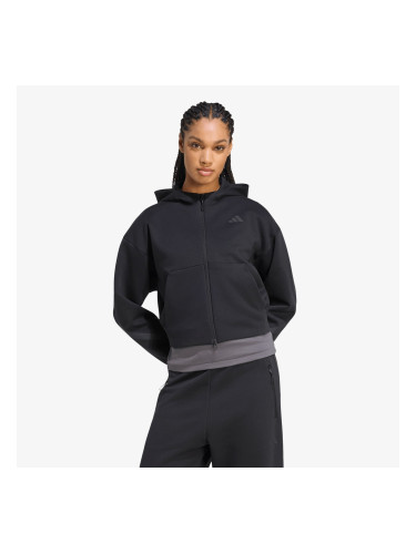 Суитшърт adidas Z.N.E. Cropped Full Zip Sweatshirt Black L