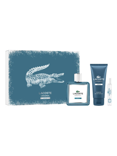 КОМПЛЕКТ LACOSTE Original Aqua Eau De Parfum + Travel Spray Edp + Shower Gel Parfum мъжки 100ml