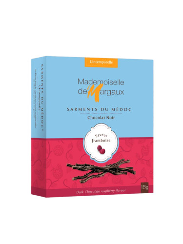 Mademoiselle de Margaux Шоколадови пръчици с черен шоколад и малина