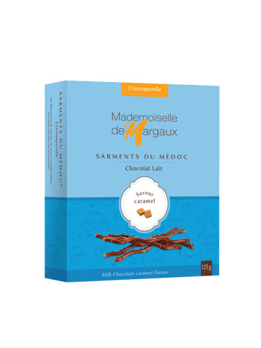 Mademoiselle de Margaux Шоколадови пръчици с черен шоколад с карамел