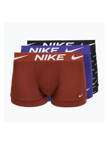 Мъжки боксерки Nike Dri-Fit Essential 3 pairs black nike print/mars stone/deep night