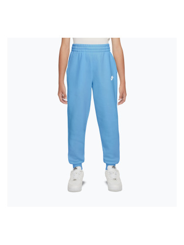 Детски панталони Nike Sportswear Club Fleece football blue/white