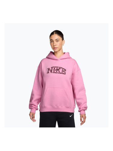 Дамски суитшърт Nike Studio Fleece pink rise/pink smoke