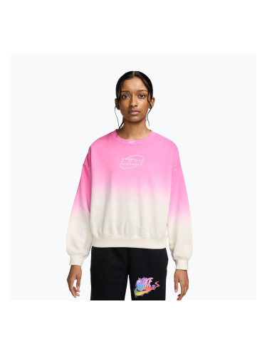 Детски суитшърт Nike Sportswear Studio sail/playful pink/white
