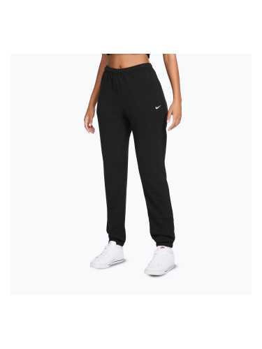 Дамски панталони Nike Studio Fleece total black/sail