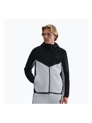 Мъжки суитшърт Nike Tech black/dark grey heather/black